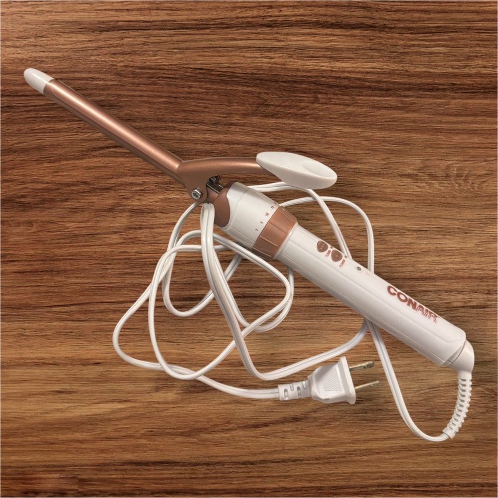 1/2 inch NEW White and Rose Gold Curling Iron